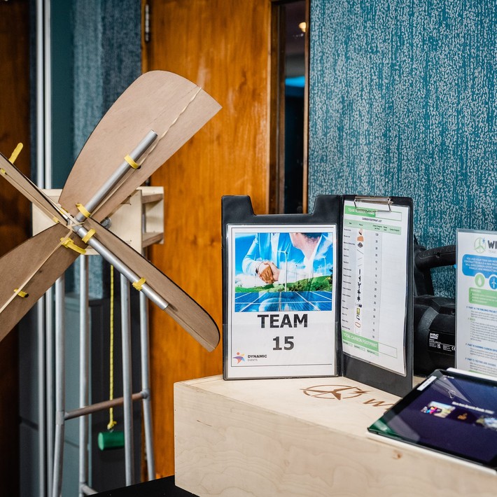 wind farm sustainable team building set up in Ireland