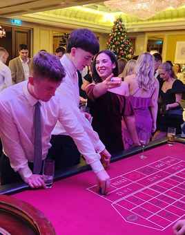 corporate casino event at christmas in cork