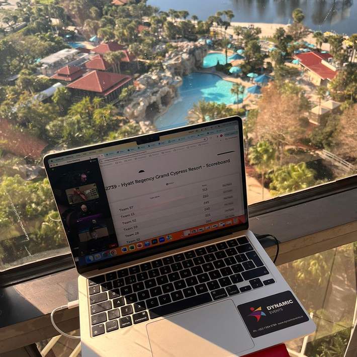 laptop on balcony in orlando