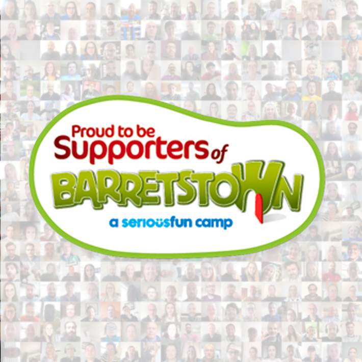 supporters of barretstown badge