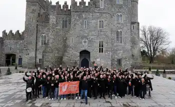 happy team merger team building activity in kildare ireland