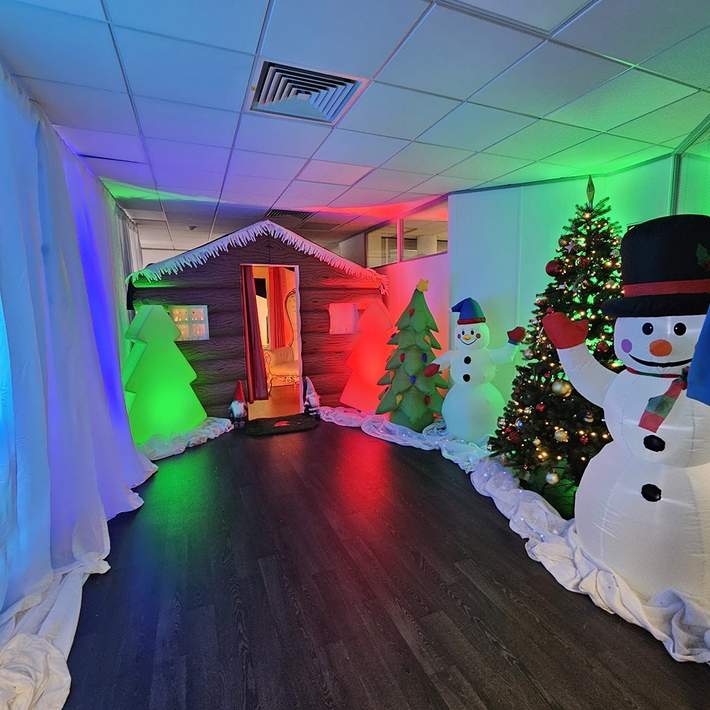 office christmas party for kids winter wonderland grotto