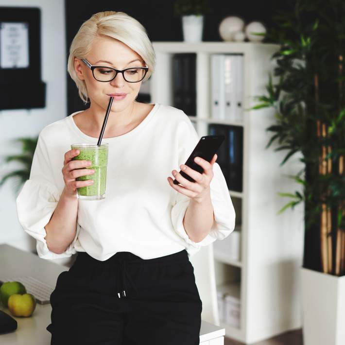 woman on phone