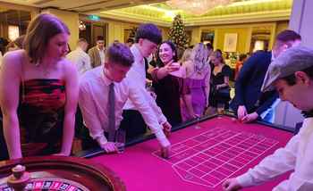 corporate casino event at christmas in cork