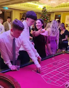 corporate casino event at christmas in cork