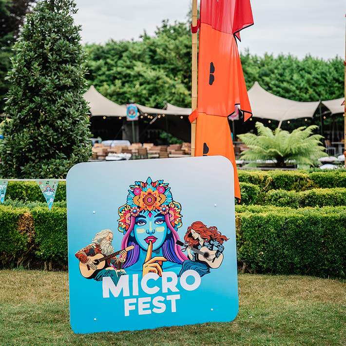 microfest festival sign