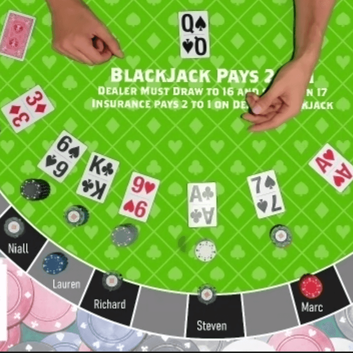 virtual casino blackjack table