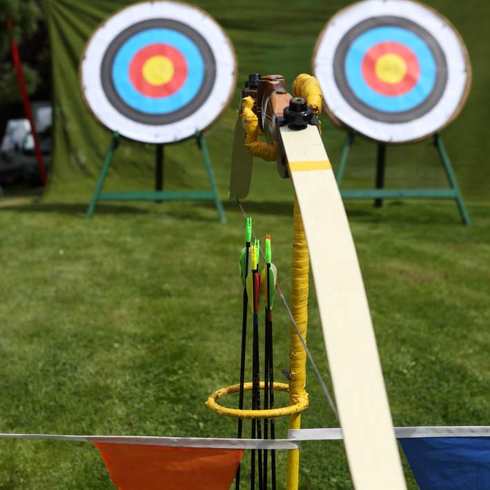 two archery targets