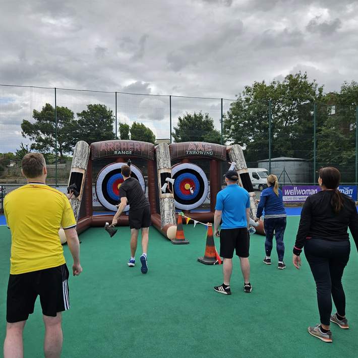 inflatable axe throwing