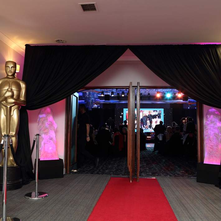 entrance to awards event