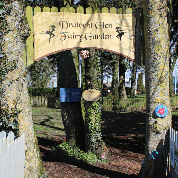 Woodford Dalmon fairy house outdoor area