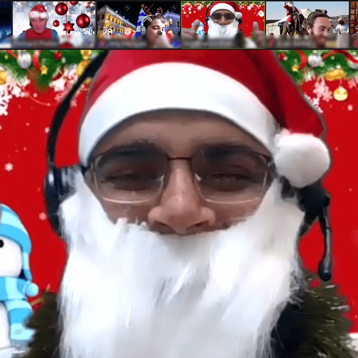 online santa clause for christmas party