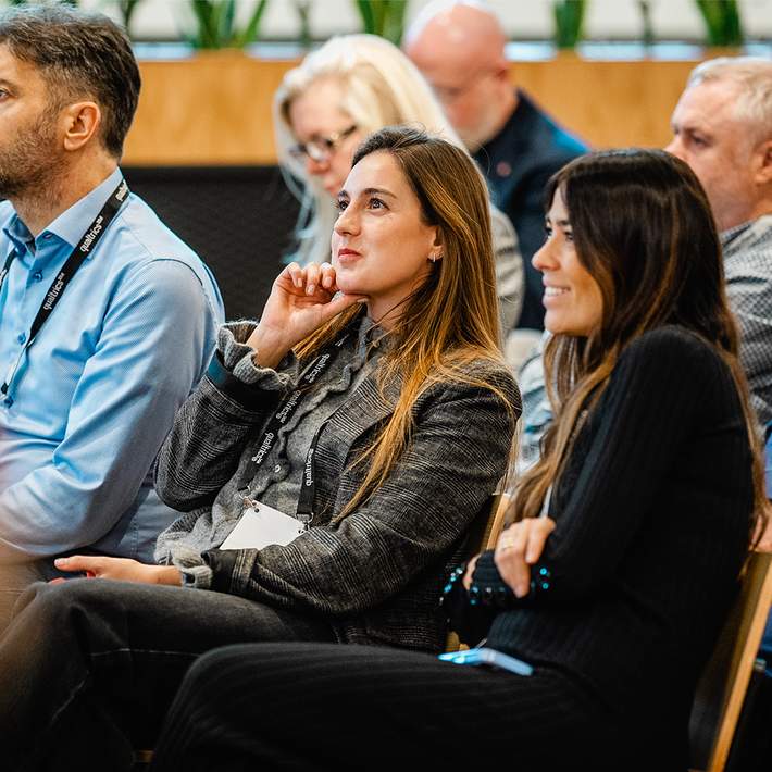 Audience at company kick off event