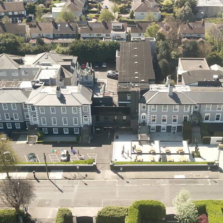 sandymount hotel aerial view