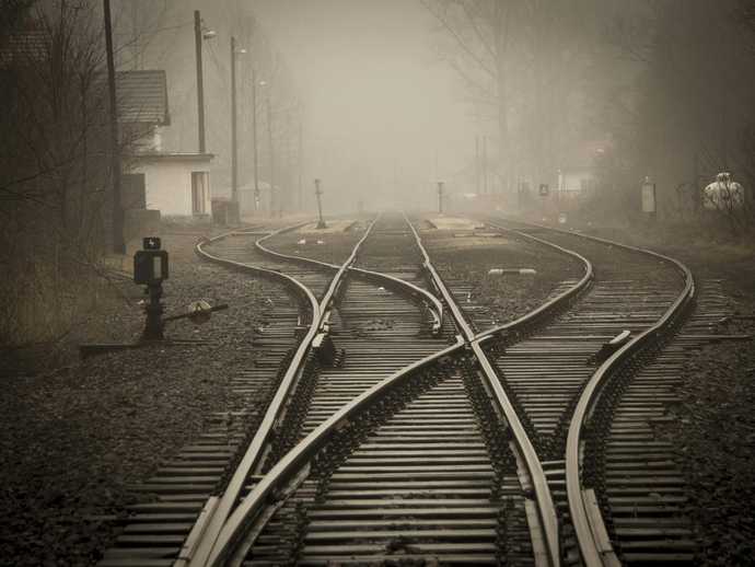 Abandoned train tracks