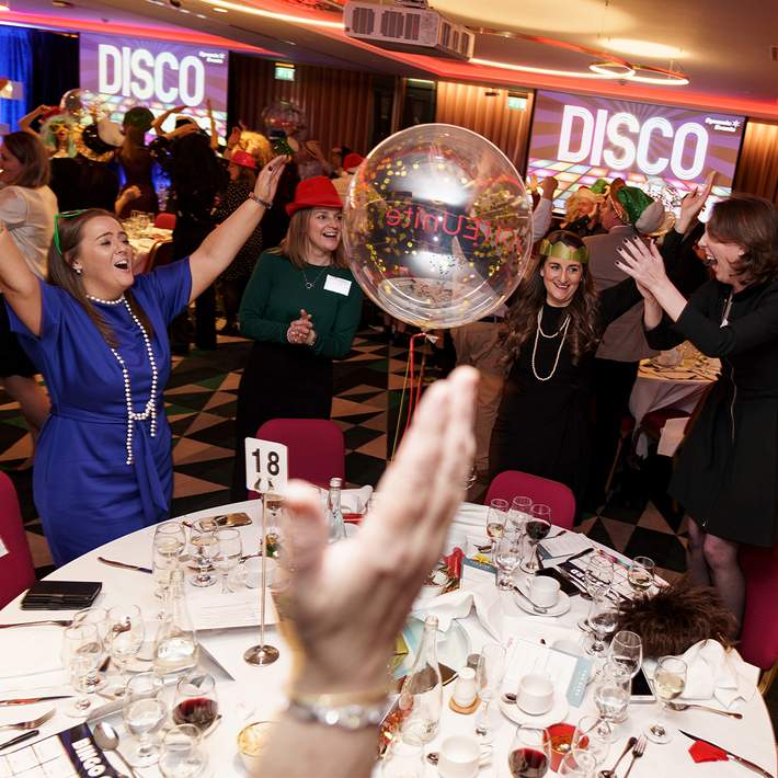 disco bingo christmas party