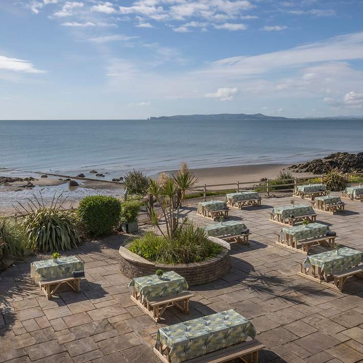 the shoreline hotel beachfront terrace daytime