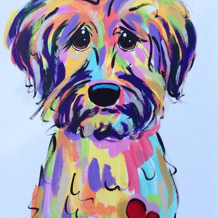 painting of dog