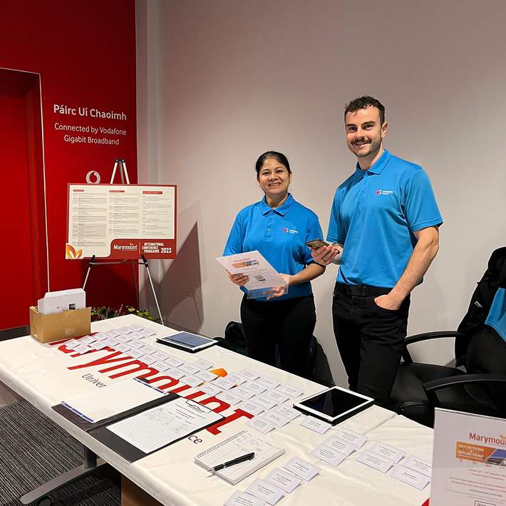 dynamic events staff at registration desk