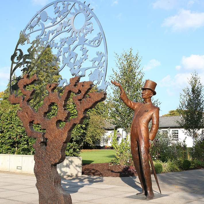 Irish national stud water statue