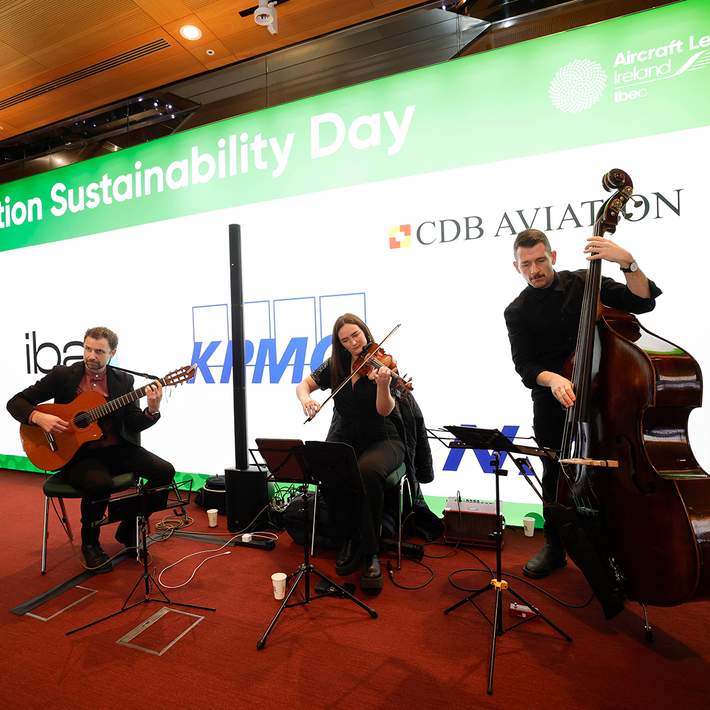 aircraft leasing ireland global aviation sustainability day 2023 musicians