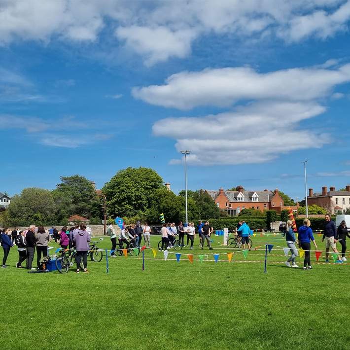 back to school sports day group photo