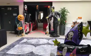 Carving a pumpkin with candles lighting