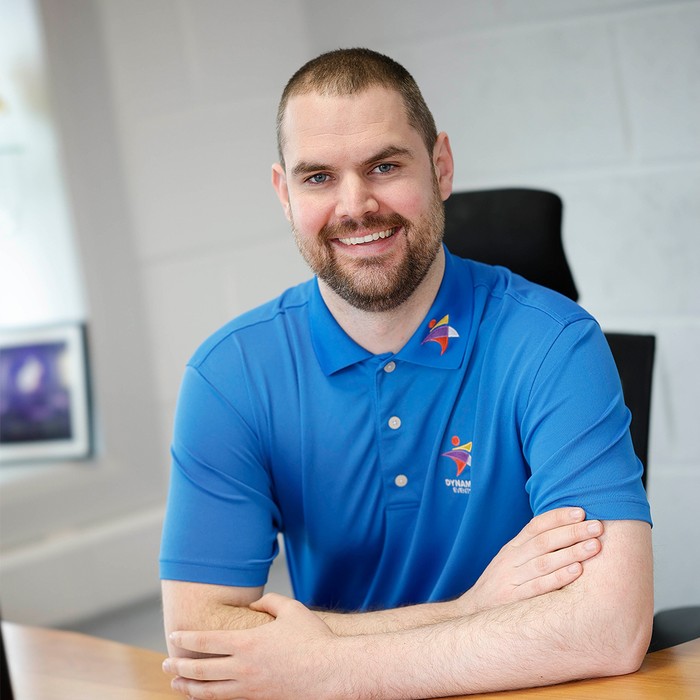 stephen sitting at desk