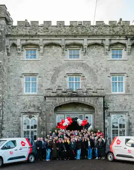 happy group at Company Celebration & Milestone Event in ireland